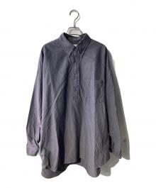 Graphpaper（グラフペーパー）の古着「Oxford L/S Oversized B.D Pullover Shirt プルオーバーシャツ」｜グレー