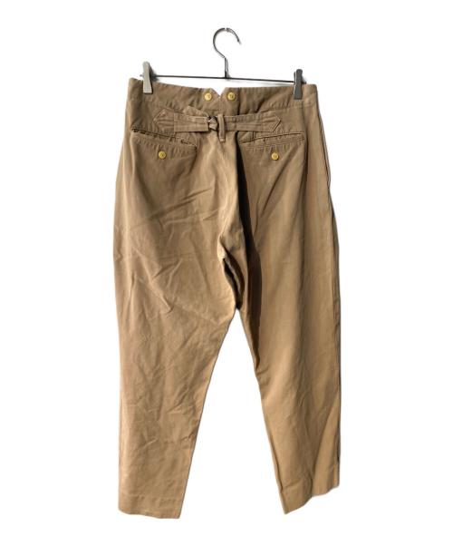 COMOLI（コモリ）COMOLI (コモリ) 製品染 バックストラップパンツ ベージュ サイズ:2の古着・服飾アイテム
