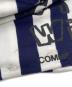 COMME des GARCONS (コムデギャルソン) Live Free With Strong Will BORDER STOLE ホワイト×ネイビー：5000円