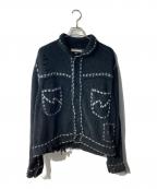 NEIGHBORHOOD×PHINGERINネイバーフッド×フィンガリン）の古着「PG1 SAVAGE KNIT」｜ブラック