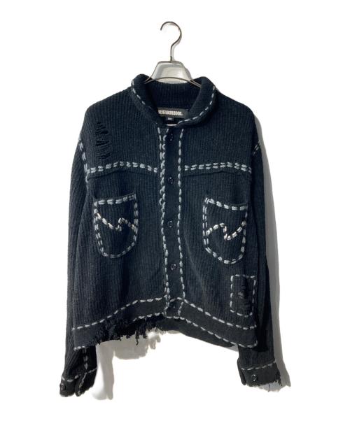 NEIGHBORHOOD（ネイバーフッド）NEIGHBORHOOD (ネイバーフッド) PHINGERIN (フィンガリン) PG1 SAVAGE KNIT ブラック サイズ:Sの古着・服飾アイテム