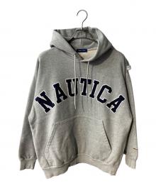 NAUTICA（ノーティカ）の古着「アーチロゴプルオーバーパーカー」｜グレー