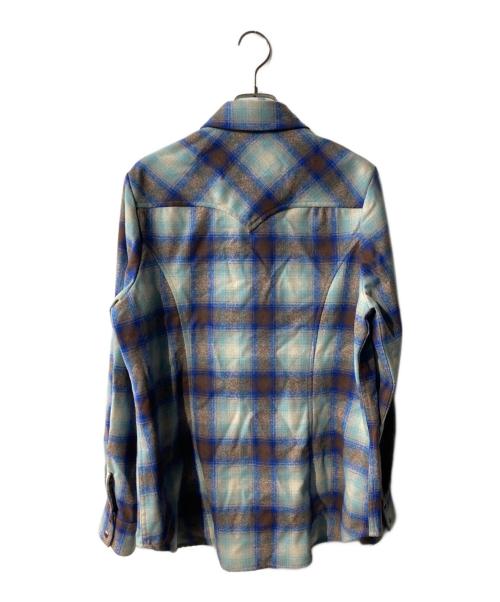PENDLETON（ペンドルトン）PENDLETON (ペンドルトン) オンブレチェックシャツ ブルー サイズ:Lの古着・服飾アイテム