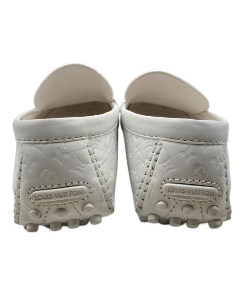 LOUIS VUITTON（ルイ ヴィトン）LOUIS VUITTON (ルイ ヴィトン) ホッケンハイムモカシン ドライビングシューズ ホワイト サイズ:8の古着・服飾アイテム