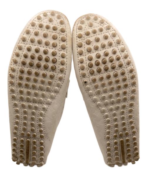 LOUIS VUITTON（ルイ ヴィトン）LOUIS VUITTON (ルイ ヴィトン) ホッケンハイムモカシン ドライビングシューズ ホワイト サイズ:8の古着・服飾アイテム