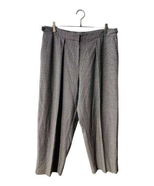 icB（アイシービー）icB (アイシービー) ウール2WAYストレッチ ワイドパンツ グレー サイズ:48の古着・服飾アイテム