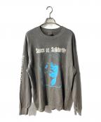 RATSラッツ）の古着「PIGMENT DYED L/S TEE/ピグメントダイ プリントロングスリーブティーシャツ」｜グレー