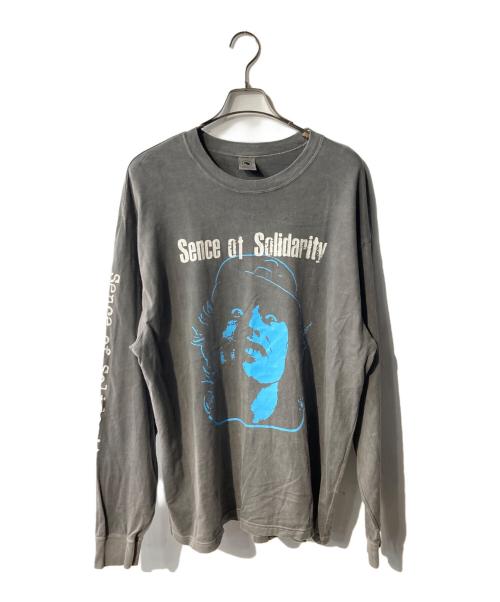 RATS（ラッツ）RATS (ラッツ) PIGMENT DYED L/S TEE/ピグメントダイ プリントロングスリーブティーシャツ グレー サイズ:XXLの古着・服飾アイテム