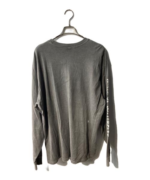 RATS（ラッツ）RATS (ラッツ) PIGMENT DYED L/S TEE/ピグメントダイ プリントロングスリーブティーシャツ グレー サイズ:XXLの古着・服飾アイテム