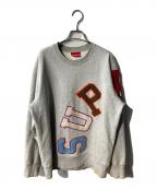 SUPREMEシュプリーム）の古着「Big Arc Crewneck スウェット」｜グレー
