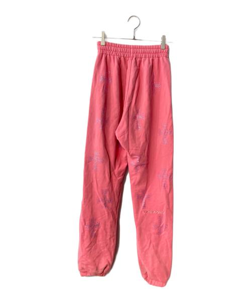 unknown（アンノウン）unknown (アンノウン) ラインストーンスウェットパンツ ピンク サイズ:XSの古着・服飾アイテム