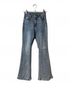ANDMARYアンドマリー）の古着「Heart hip highwaist flare denim」｜ブルー