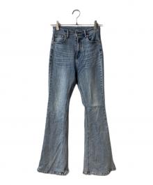 ANDMARY（アンドマリー）の古着「Heart hip highwaist flare denim」｜ブルー