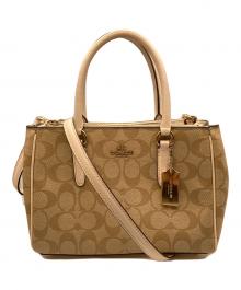 COACH（コーチ）の古着「2WAYシグネチャーショルダーバッグ」｜ベージュ