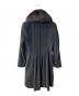 Max Mara Studio (マックスマーラ ストゥディオ) フォックスファーカラーコート ブラック×ブラウン サイズ:J36：18000円
