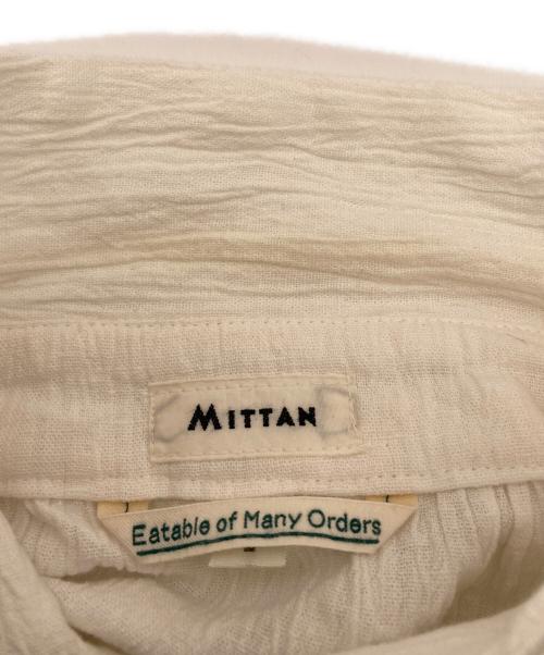 MITTAN（ミッタン）MITTAN (ミッタン) シワ加工竹シャツ ホワイト サイズ:Lの古着・服飾アイテム