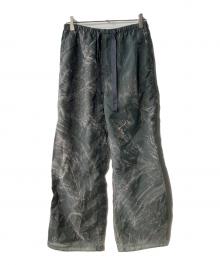 masu（エムエーエスユー）の古着「MARBLE BANDANA EASY PANTS」｜グリーン