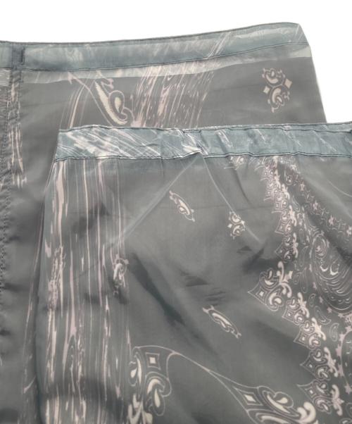 masu（エムエーエスユー）masu (エムエーエスユー) MARBLE BANDANA EASY PANTS グリーン サイズ:44の古着・服飾アイテム