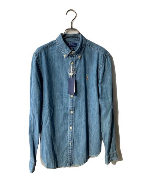 POLO RALPH LAUREN（ポロ・ラルフローレン）POLO RALPH LAUREN (ポロ・ラルフローレン) ボタンダウンシャツ ブルー サイズ:XL(18-20) 未使用品の古着・服飾アイテム