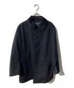 COMME des GARCONS HOMMEコムデギャルソン オム）の古着「製品染め ミドルステンカラーコート」｜ブラック