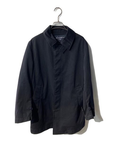 COMME des GARCONS HOMME（コムデギャルソン オム）COMME des GARCONS HOMME (コムデギャルソン オム) 製品染め ミドルステンカラーコート ブラック サイズ:XSの古着・服飾アイテム