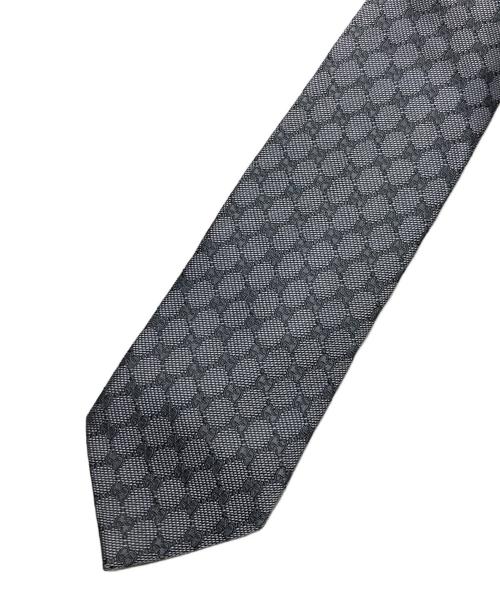 GUCCI（グッチ）GUCCI (グッチ) GG柄ネクタイ グレー サイズ:表記なしの古着・服飾アイテム