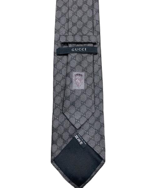 GUCCI（グッチ）GUCCI (グッチ) GG柄ネクタイ グレー サイズ:表記なしの古着・服飾アイテム