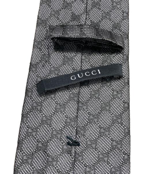 GUCCI（グッチ）GUCCI (グッチ) GG柄ネクタイ グレー サイズ:表記なしの古着・服飾アイテム