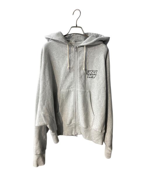 Champion REVERSE WEAVE（チャンピオン リバース ウィーブ）Champion REVERSE WEAVE (チャンピオン リバース ウィーブ) JOURNAL STANDARD　HOLIDAY (ジャーナルスタンダード ホリデイ) ジップパーカー グレー サイズ:Mの古着・服飾アイテム