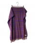 Acne studios (アクネ ストゥディオズ) バージンウールチェックマフラー ブルー×ブラウン：10000円
