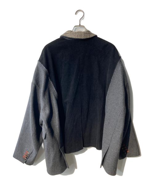 etsinta（エシンタ）etsinta (エシンタ) ツイードリメイクジャケット ブラック サイズ:ONEの古着・服飾アイテム