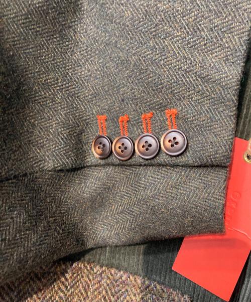 etsinta（エシンタ）etsinta (エシンタ) ツイードリメイクジャケット グリーン サイズ:ONEの古着・服飾アイテム