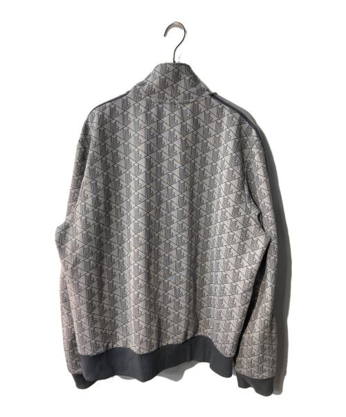 LACOSTE（ラコステ）LACOSTE (ラコステ) モノグラムジャカードトラックジャケット グレー サイズ:XLの古着・服飾アイテム