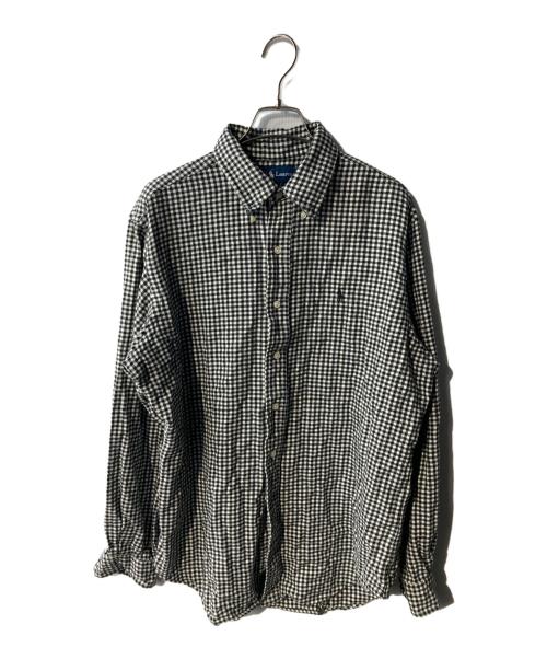 RALPH LAUREN（ラルフローレン）RALPH LAUREN (ラルフローレン) BDチェックネルシャツ ブラック サイズ:Lの古着・服飾アイテム
