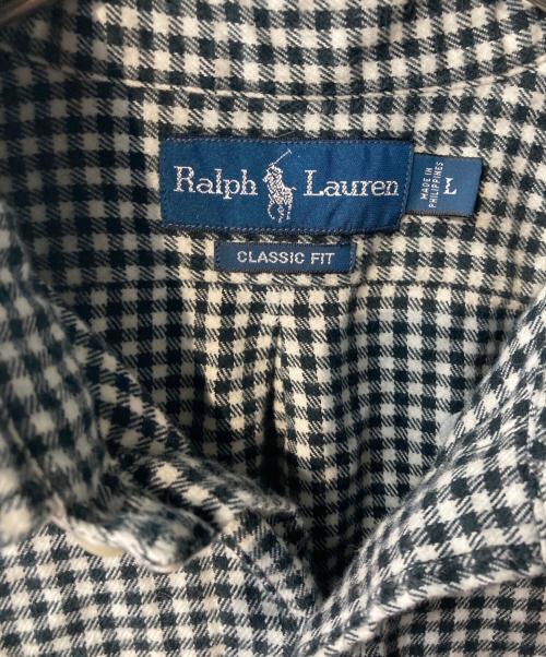 RALPH LAUREN（ラルフローレン）RALPH LAUREN (ラルフローレン) BDチェックネルシャツ ブラック サイズ:Lの古着・服飾アイテム
