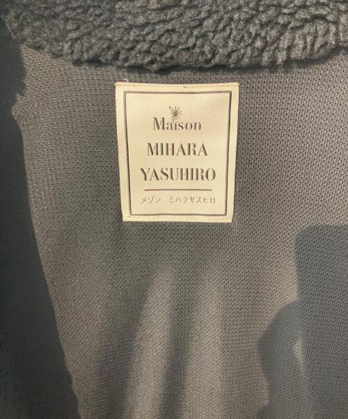 MIHARA YASUHIRO（ミハラヤスヒロ）MIHARA YASUHIRO (ミハラヤスヒロ) wide back boa blouson/ボアブルゾン ブラック サイズ:44の古着・服飾アイテム