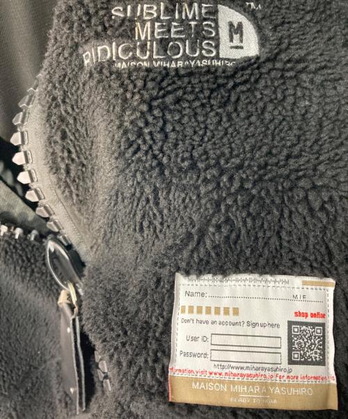 MIHARA YASUHIRO（ミハラヤスヒロ）MIHARA YASUHIRO (ミハラヤスヒロ) wide back boa blouson/ボアブルゾン ブラック サイズ:44の古着・服飾アイテム