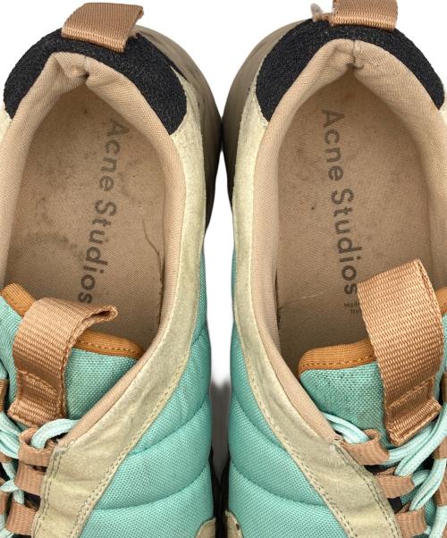 Acne studios（アクネ ストゥディオズ）Acne studios (アクネ ストゥディオズ) Sofiane Sneakers ベージュ×ミントグリーン サイズ:42の古着・服飾アイテム