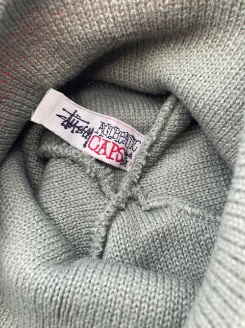 stussy（ステューシー）stussy (ステューシー) オールド ニット帽 ベージュの古着・服飾アイテム