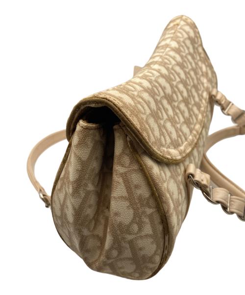 Christian Dior（クリスチャン ディオール）Christian Dior (クリスチャン ディオール) ロマンティック トロッターハンドバッグ ベージュの古着・服飾アイテム