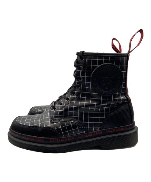 Dr.Martens（ドクターマーチン）Dr.Martens (ドクターマーチン) WARNER BROS (ワーナーブラザース) 1460BR 8ホールブーツ ブラック×レッド サイズ:UK8の古着・服飾アイテム