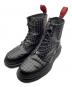 Dr.Martens（ドクターマーチン）の古着「1460BR 8ホールブーツ」｜ブラック×レッド