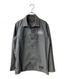 NEIGHBORHOOD（ネイバーフッド）の古着「CLASSIC WORK/EC-SHIRT.LS ワークシャツ」｜グレー