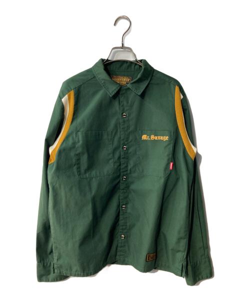 NEIGHBORHOOD（ネイバーフッド）NEIGHBORHOOD (ネイバーフッド) ボーリングシャツ グリーン サイズ:Mの古着・服飾アイテム