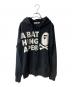A BATHING APE（アベイシングエイプ）の古着「PIRATE STORE ロゴプリントジップパーカー」｜ブラック