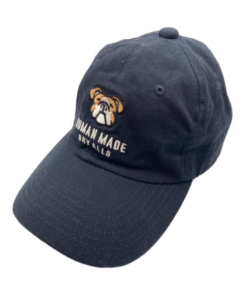 HUMAN MADE（ヒューマンメイド）HUMAN MADE (ヒューマンメイド) bulldog 刺繍 キャップ ネイビー サイズ:FREEの古着・服飾アイテム
