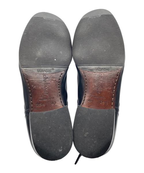chausser（ショセ）chausser (ショセ) プレーントゥシューズ ブラック サイズ:26 1/2の古着・服飾アイテム