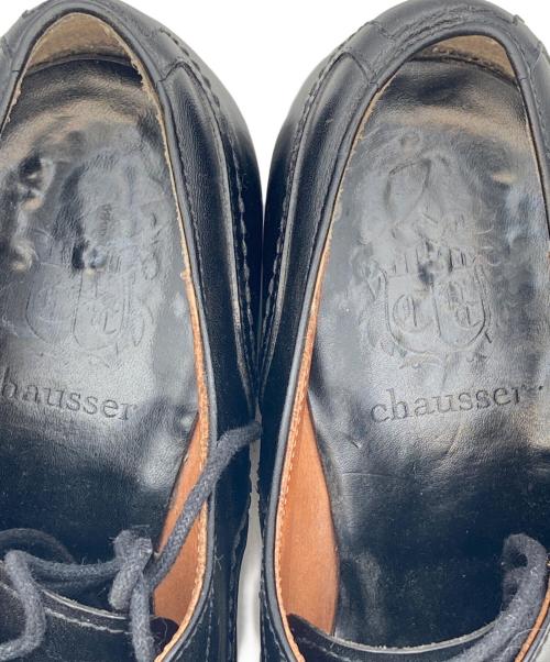 chausser（ショセ）chausser (ショセ) プレーントゥシューズ ブラック サイズ:26 1/2の古着・服飾アイテム