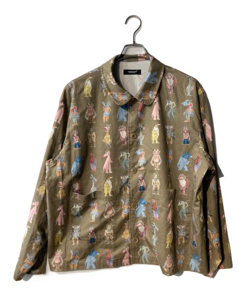 UNDERCOVER（アンダーカバー）UNDERCOVER (アンダーカバー) 25AW モンスター総柄ライトモールCoサテンパジャマ ベージュ サイズ:3の古着・服飾アイテム
