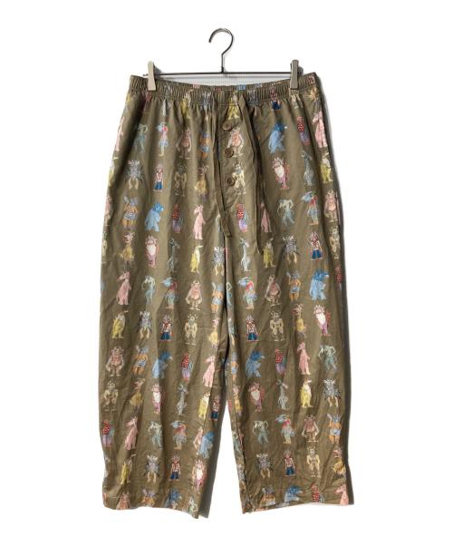 UNDERCOVER（アンダーカバー）UNDERCOVER (アンダーカバー) 25AW モンスター総柄ライトモールCoサテンパジャマ ベージュ サイズ:3の古着・服飾アイテム